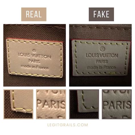 pictures of fake versus real louis vuitton|authentic louis vuitton label.